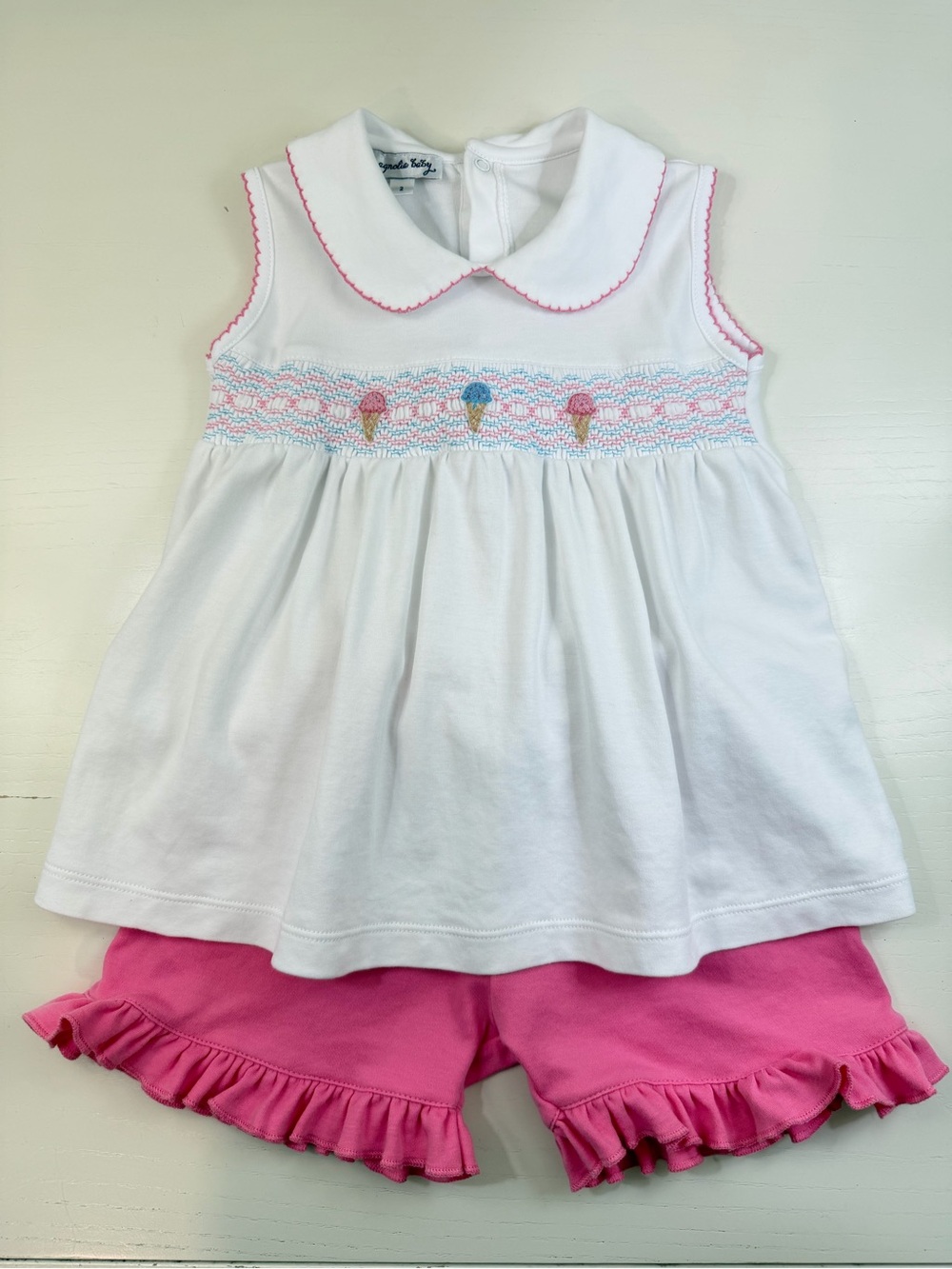 Magnolia Baby Smocked Ice Cream Set 2T